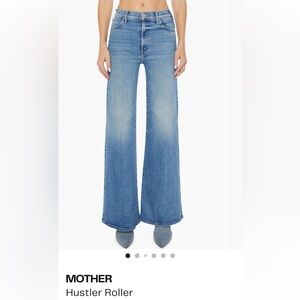 MOTHER Hustler Roller sneak wide leg jeans